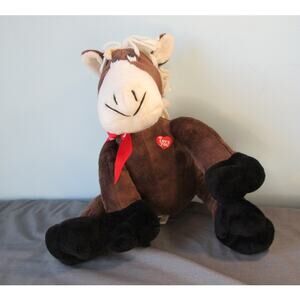 Dan Dee Collectors Choice Plush Brown Horse White Mane Tail Floppy Soft Cuddly